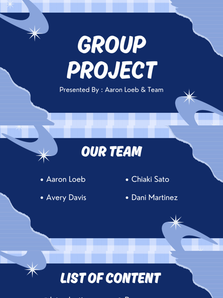 Blue White Modern Minimalist Group Project Presentation | PDF