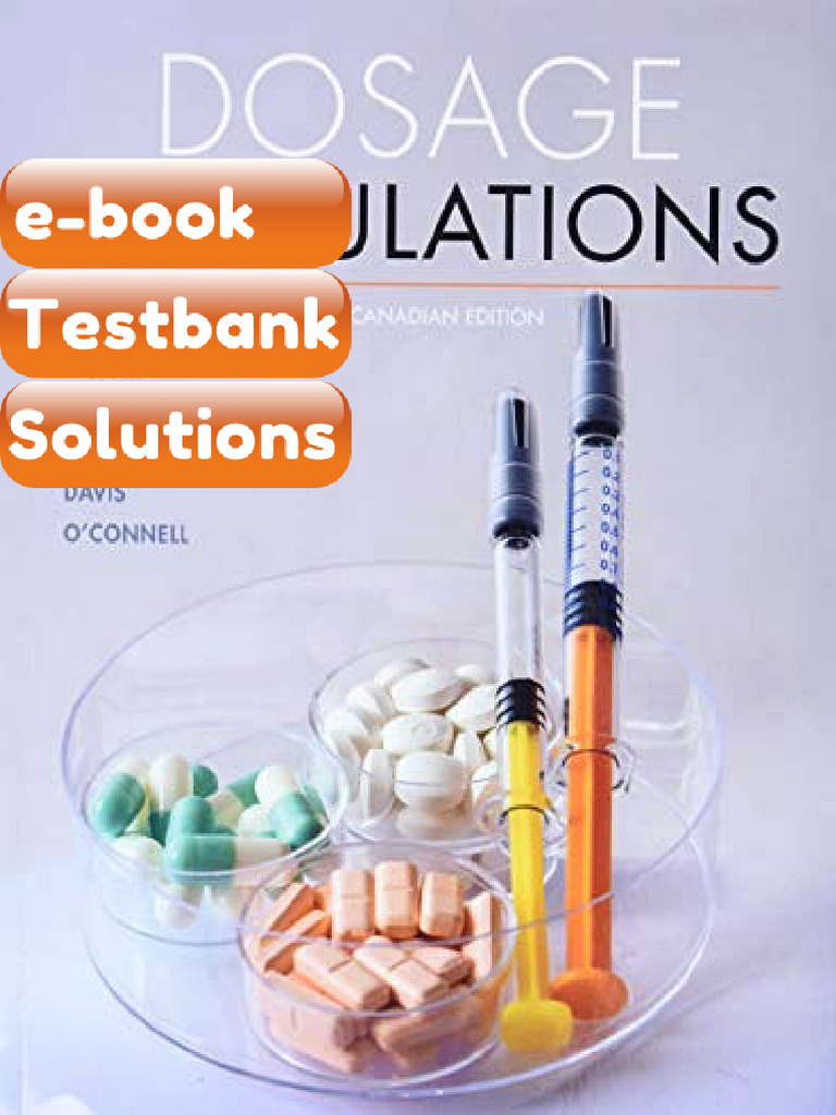 eBook & Testbank Dosage Calculations Gloria Pickar | PDF | Subscription ...