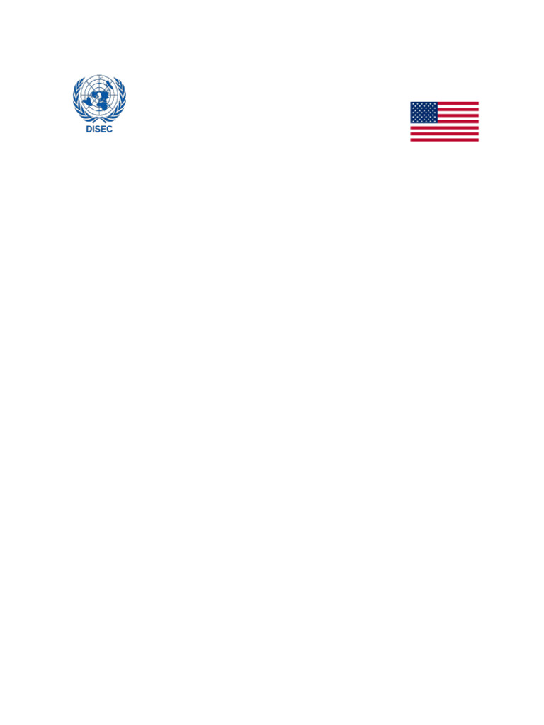 Position-Paper USA DISEC | PDF | Nuclear Disarmament | Arms Control