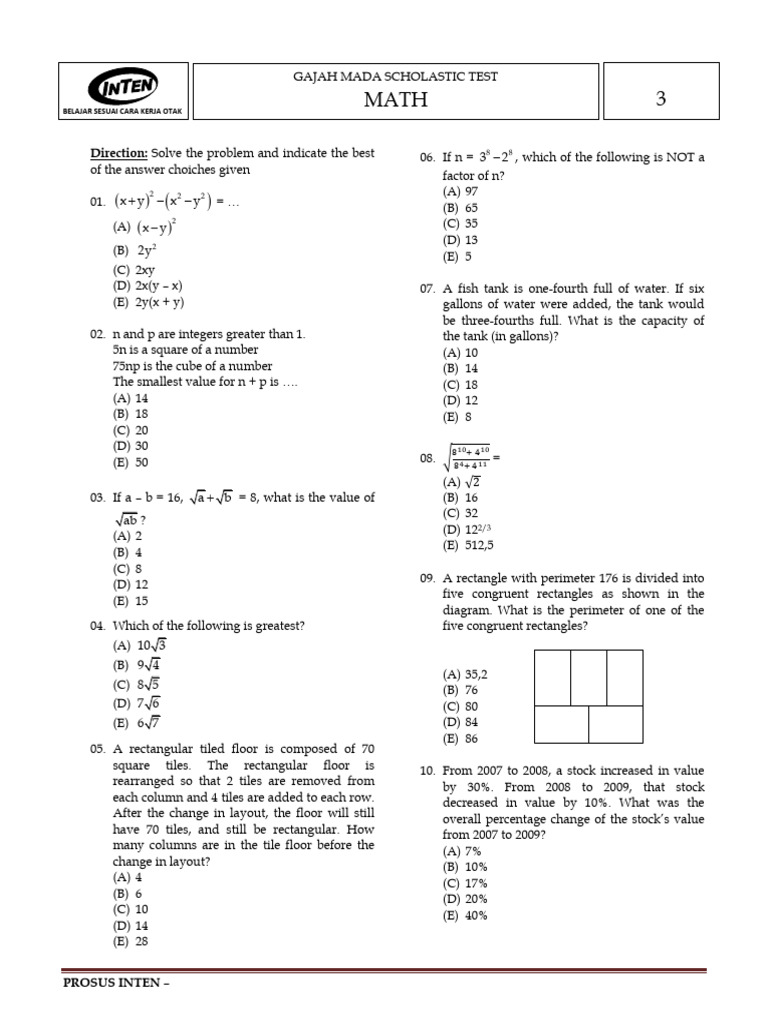 (4) Set-3 Math (23-24) | PDF | Mathematics | Discrete Mathematics