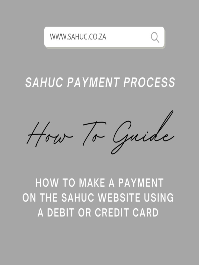 How to Make a Payment on the Sahuc Website Using a Debit or Credit Card ...