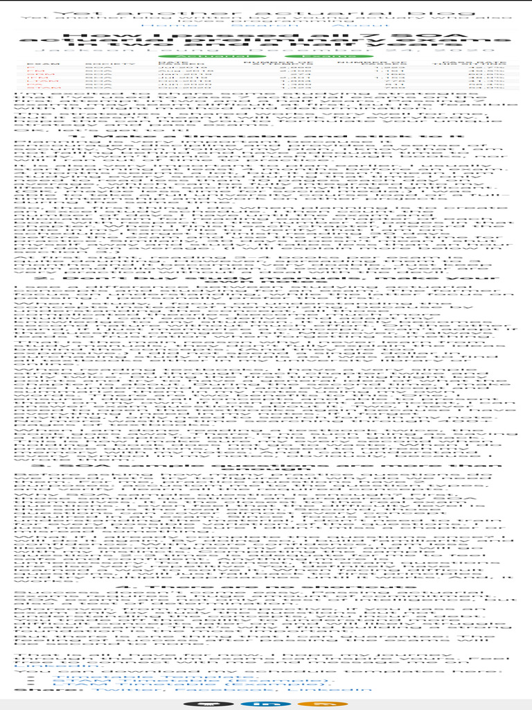 How I Passed All 7 SOA Actuarial Preliminary Exams in Two and a Half ...