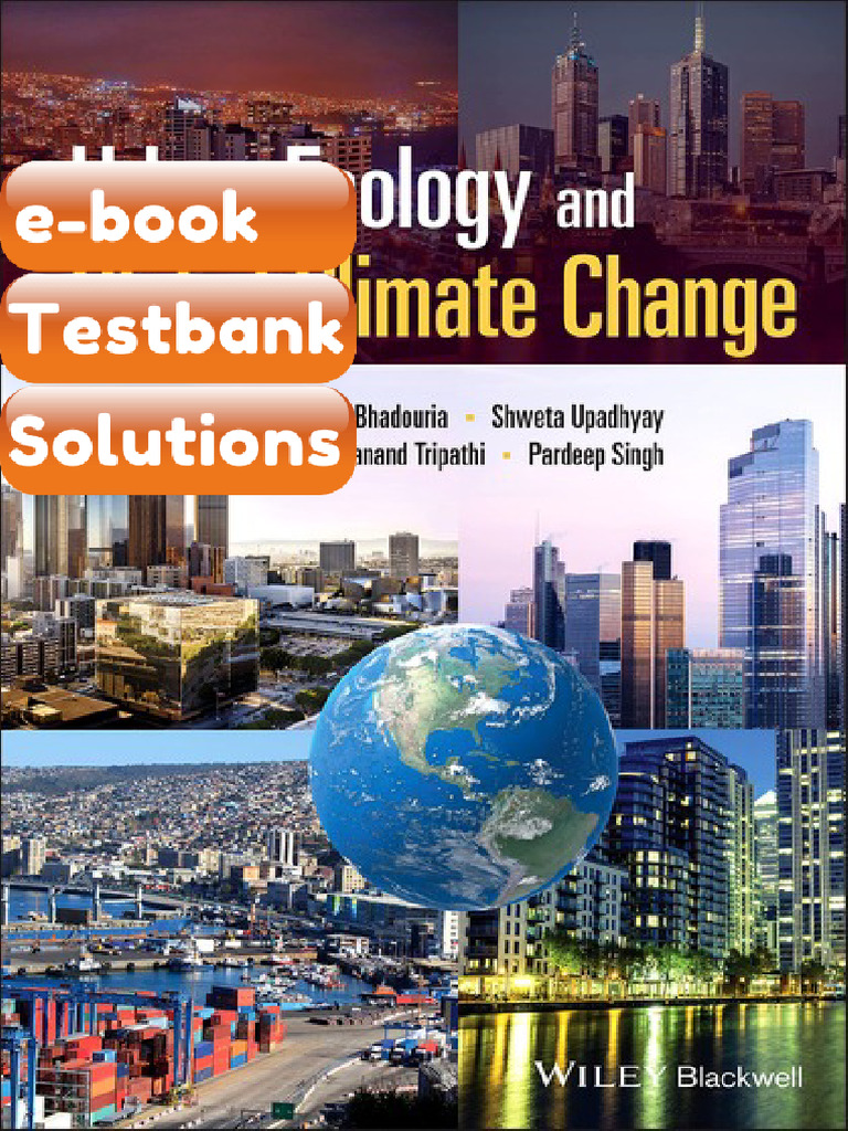 eBook & Testbank Urban Ecology and Global Climate Change 1st Edition ...