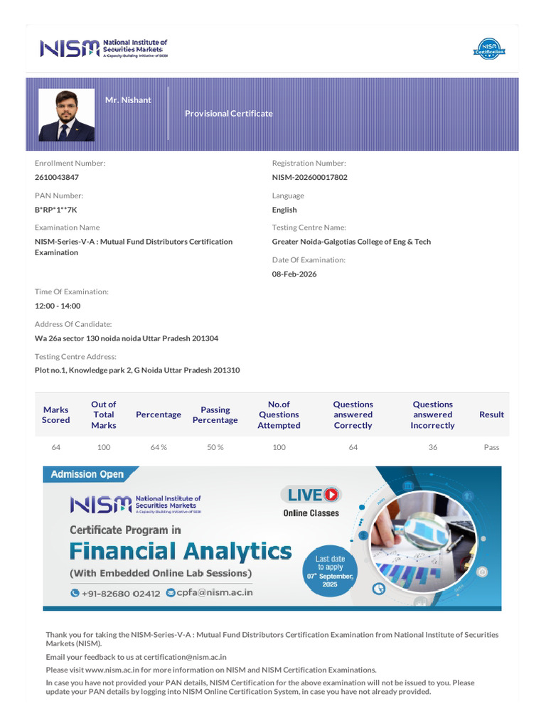 Nism 5A | PDF