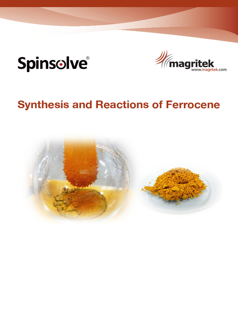 Lab Manual Synthesis and Reactions of Ferrocene Web | PDF | Proton ...