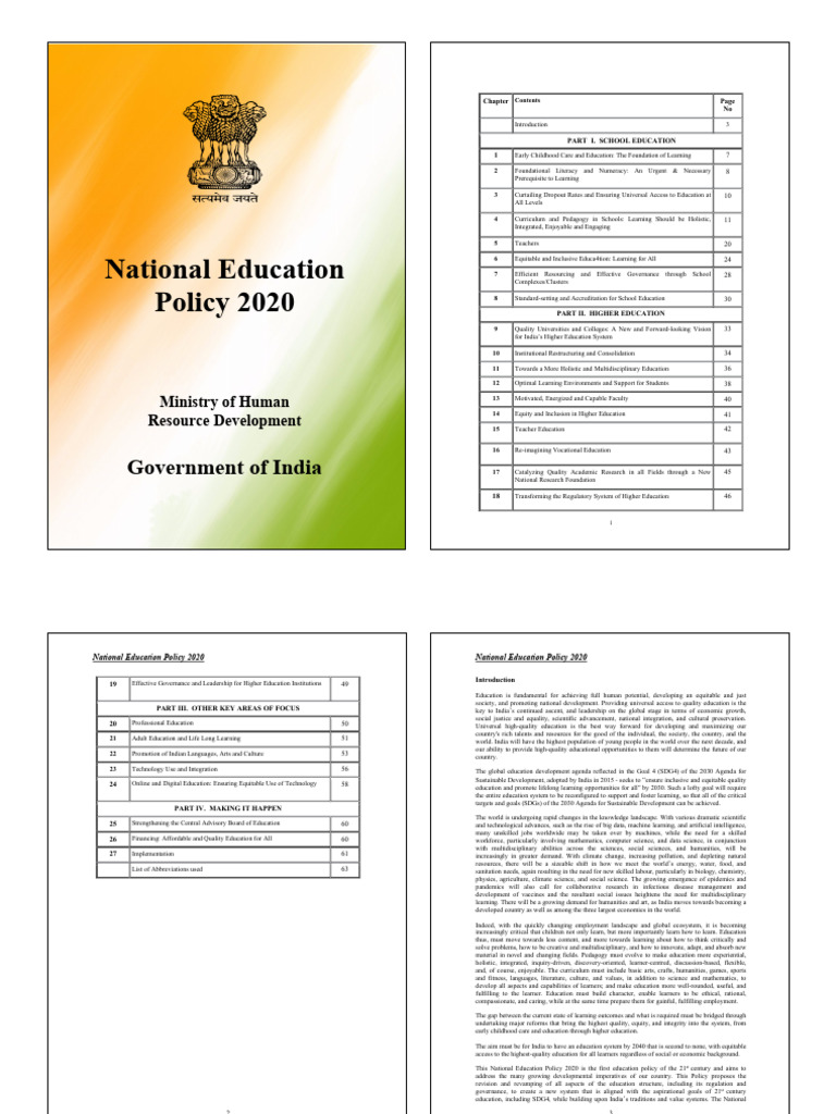 NEP Final English 0 | PDF | Literacy | Teachers
