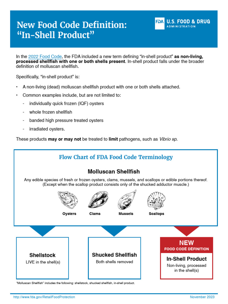 FDA FoodCode2022 FullDocumentNov 2023 | PDF | Bivalvia | Oyster