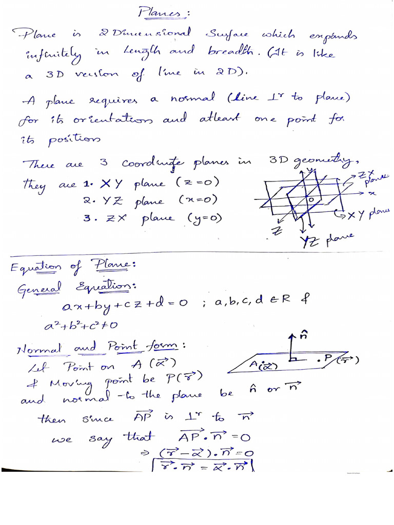 Planes Notes | PDF