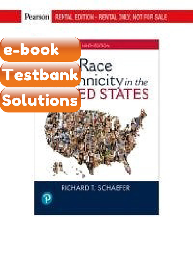 Testbank - Racial and Ethnic Groups in The United States 9th Edition | PDF