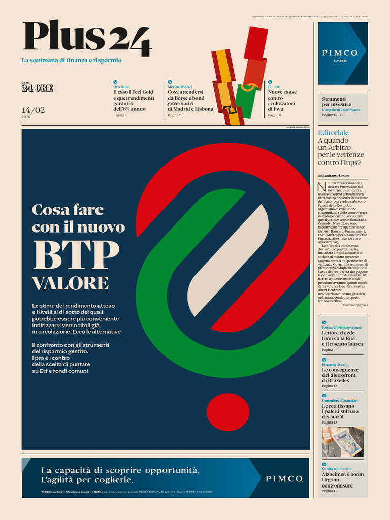 Il Sole 24 Ore Plus24 14 Febbraio 2026 | PDF