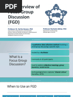 Focus Group Discussion Flow Guide | PDF | Focus Group | Human Communication