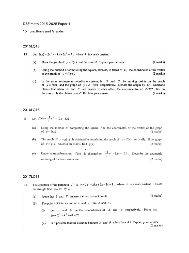 15 Functions and Graphs | PDF