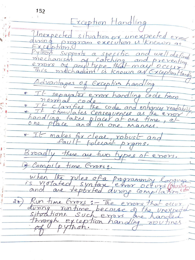 Exception Handling | PDF