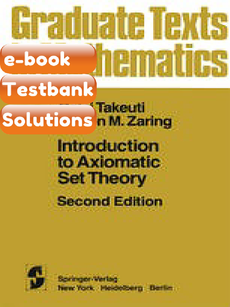 Testbank - Introduction To Axiomatic Set Theory | PDF | Services ...