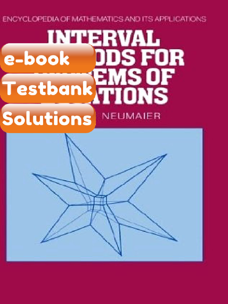 Testbank - Interval Methods For Systems of Equations | PDF ...