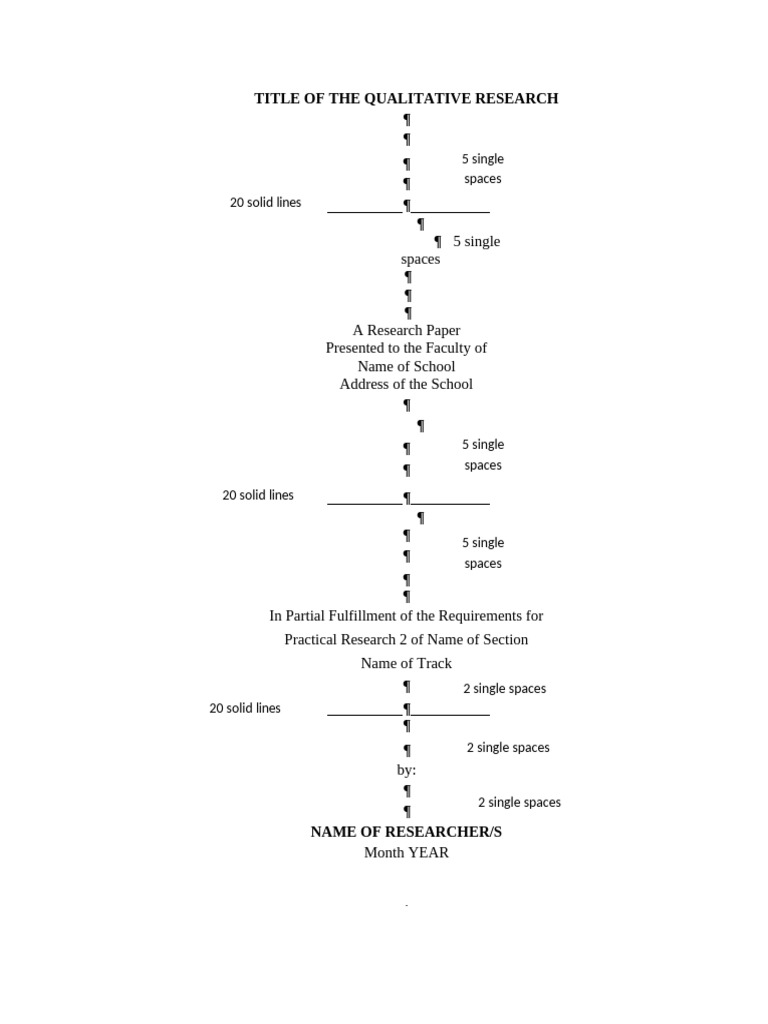 Qualitative Research Format - PR1 | PDF | Theory | Paradigm