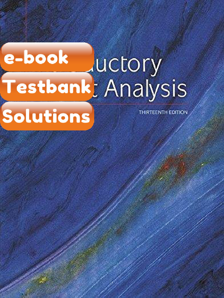 Testbank - Introductory Circuit Analysis | PDF | Subscription Business ...