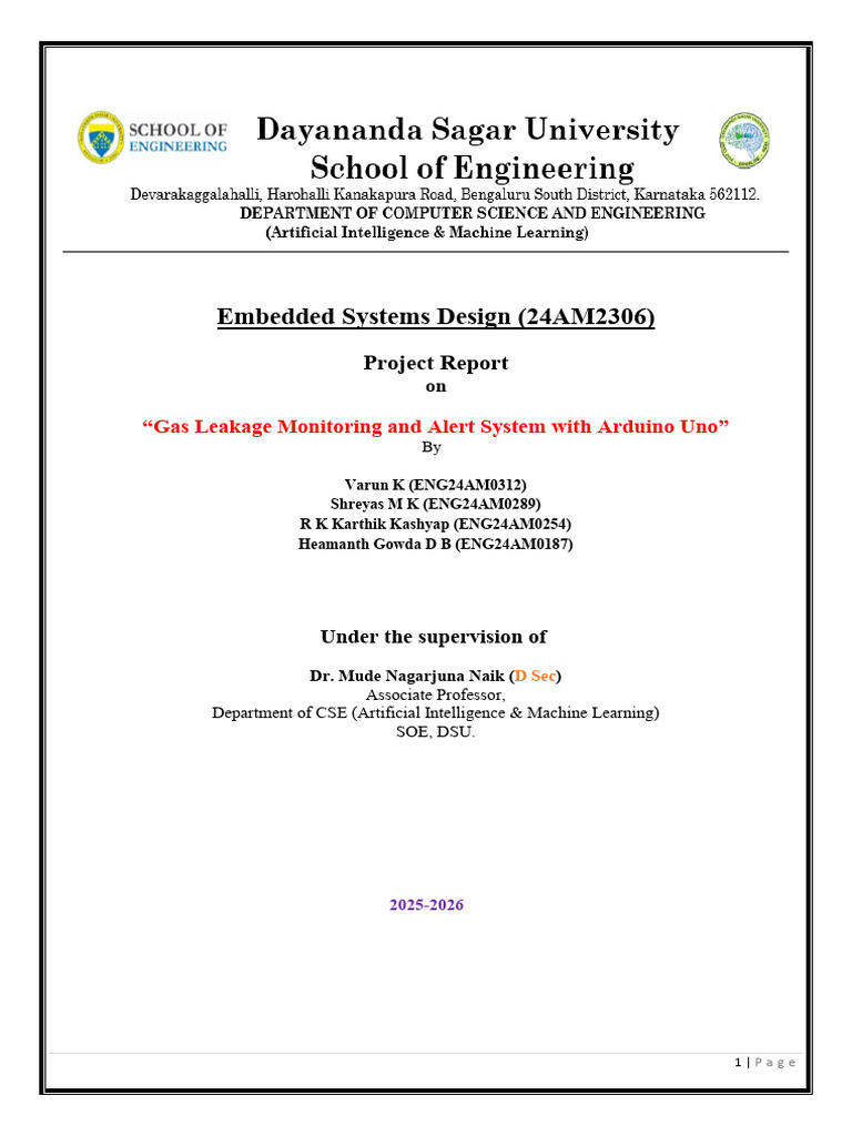 ESD Final Report | PDF | Sensor | Gases