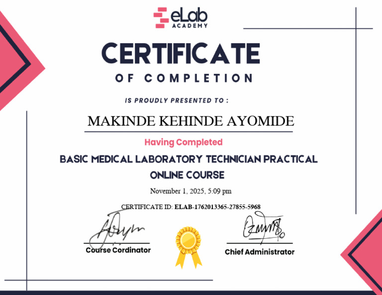 MLSCN255537 Basic Medical Laboratory Technician Practical MLT ...