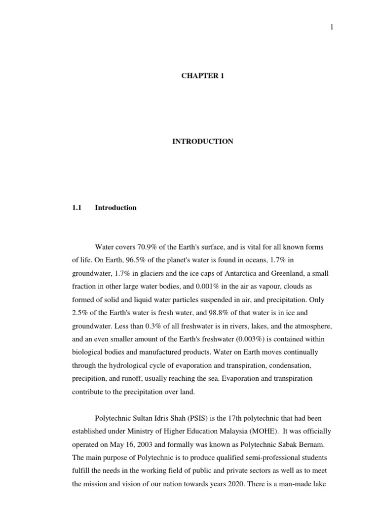 Final Year Project Chapter 1 2 3 4 5 Eutrophication Alkalinity