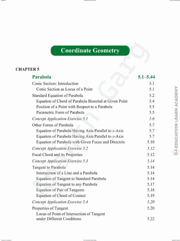 Cengage Coordinate Geometry 2024 @SuperToppers [227-442] | PDF ...