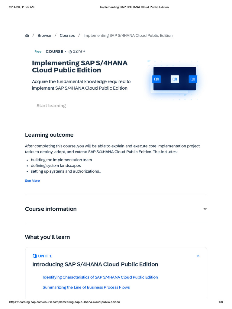Implementing SAP S - 4HANA Cloud Public Edition | PDF | Cloud Computing ...