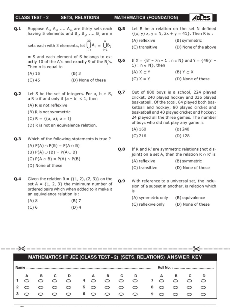 Mathematics Test 26 | PDF | Teaching Methods & Materials