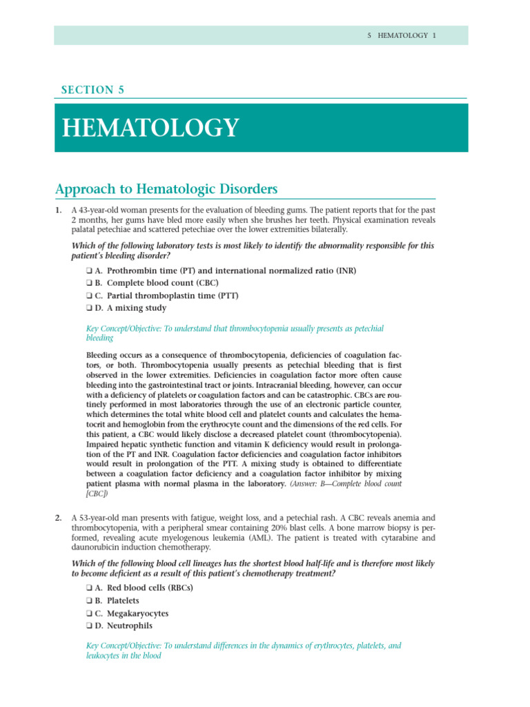 ACPBoardReview Export | PDF | Anemia | Haematopoiesis