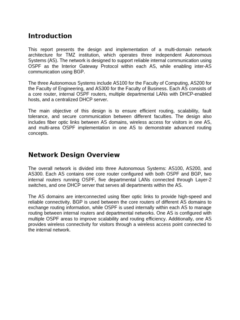 Network Report | PDF | Router (Computing) | Computer Network