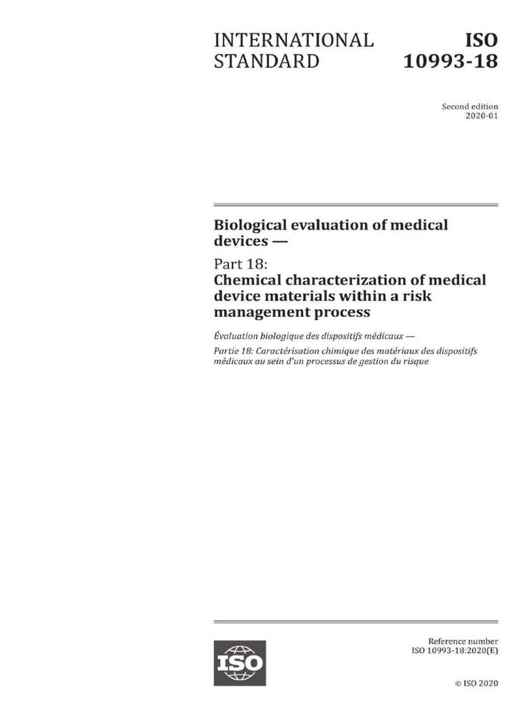 Iso 10993 18 2020 | PDF | Liquid Chromatography–Mass Spectrometry ...
