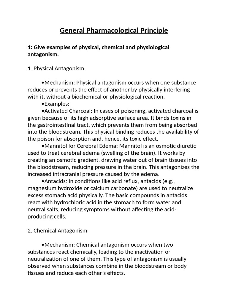General Pharmacological Principle | PDF | Phases Of Clinical Research ...