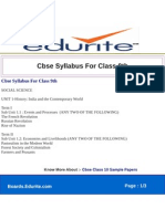 Cbse Syllabus For Class 9th