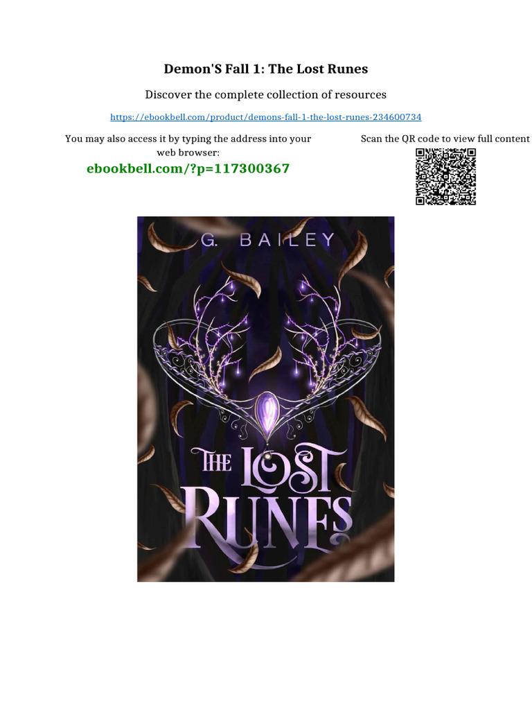 Demon's Fall 1: The Lost Runes PDF Version | PDF | Vincent Van Gogh ...