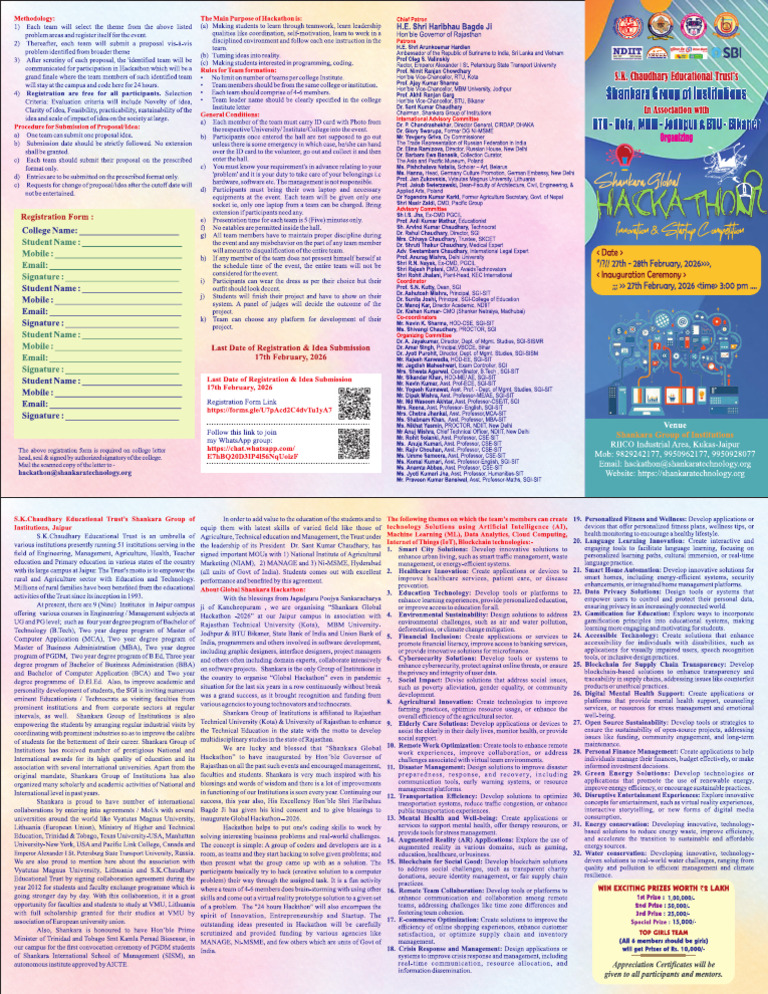 Brochure Hackathon 2026 | PDF