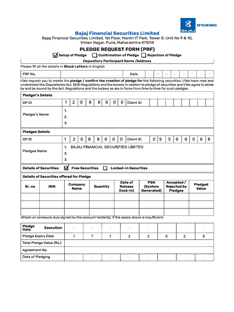 Updated Pledge Request Form | PDF