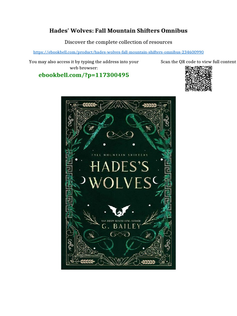 Hades' Wolves: Fall Mountain Shifters Omnibus Available All Format ...