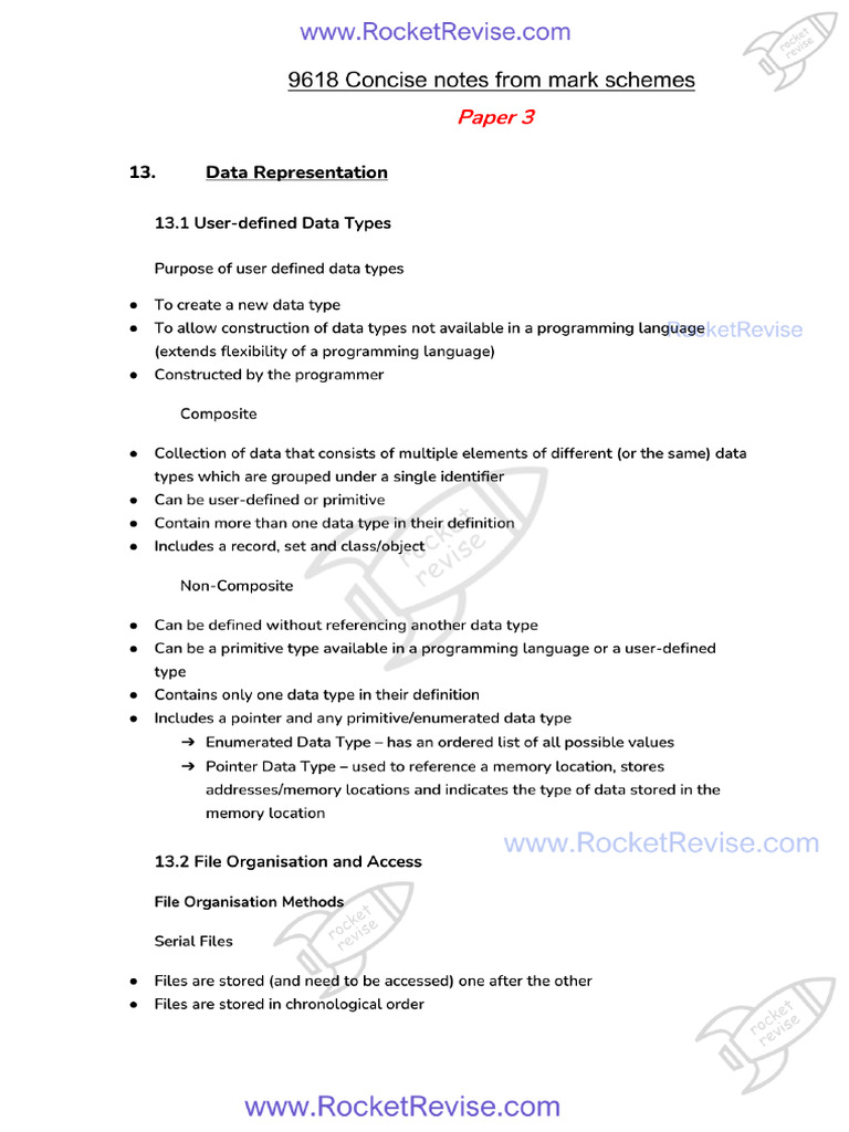 RR Revision Notes | PDF