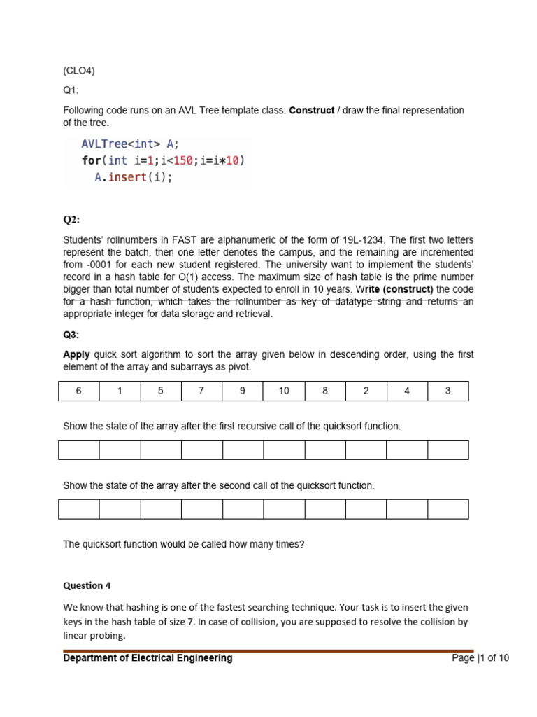 OODS Practice Questions | PDF | Theoretical Computer Science ...