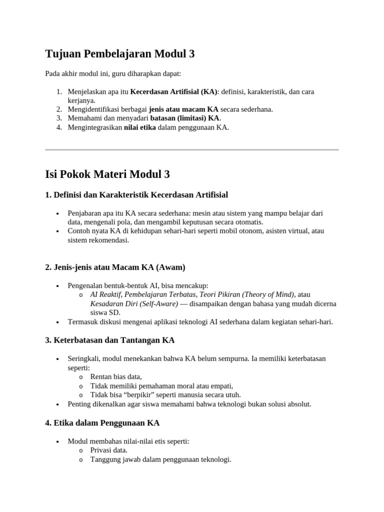 Ringkasan Materi Koding Modul 3 | PDF