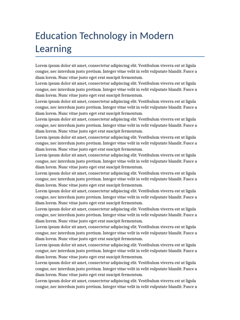 Education Technology | PDF