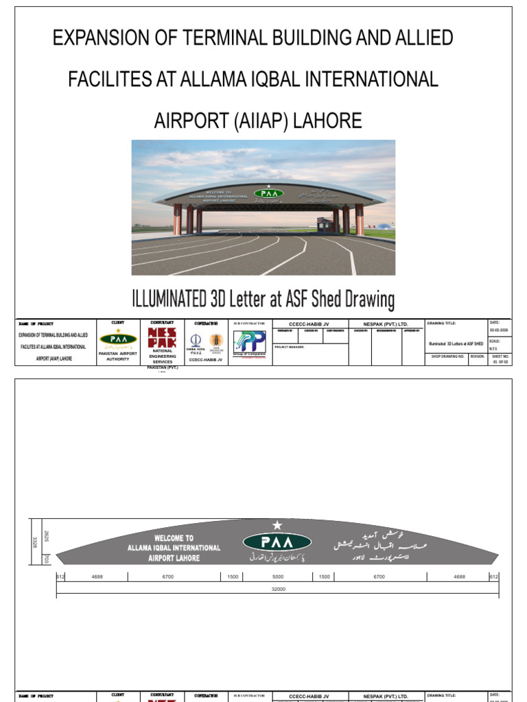 3D Letters ASF Shed DRAWING 10 Feb 2026 | PDF | Lahore | Government Of ...