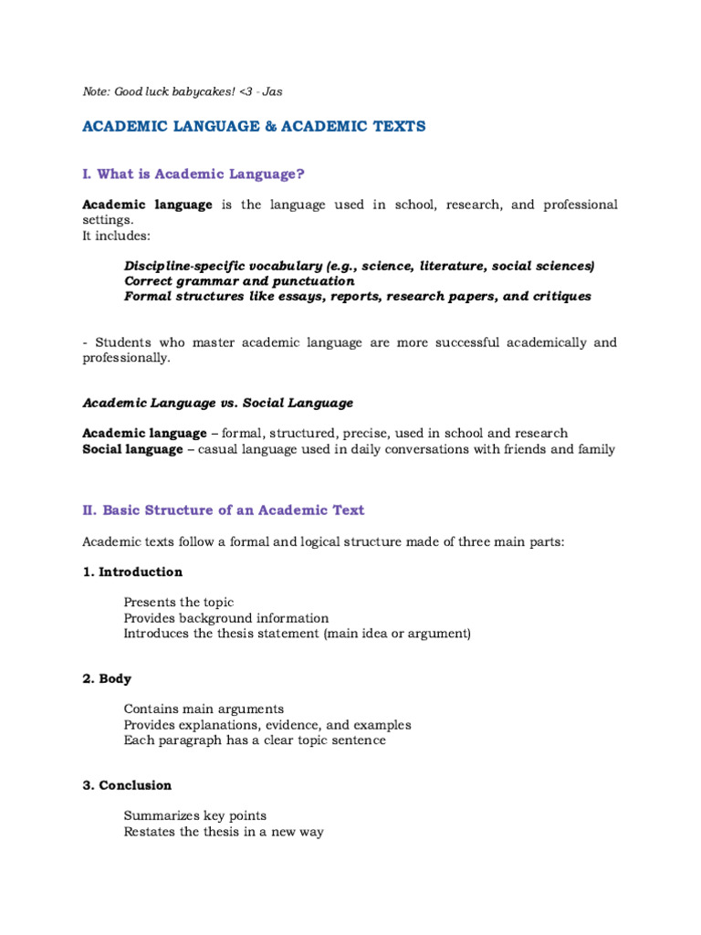 Reviewer EAPP Academic Texts Thesis Statement | PDF