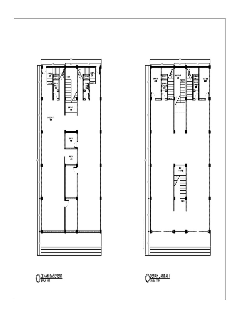 Layout Ruko 3 Lantai Rev | PDF