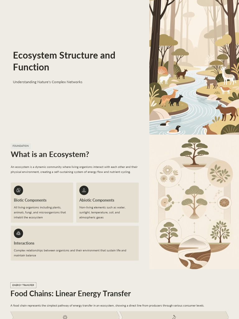 Ecosystem Structure and Function | PDF | Food Web | Ecosystem