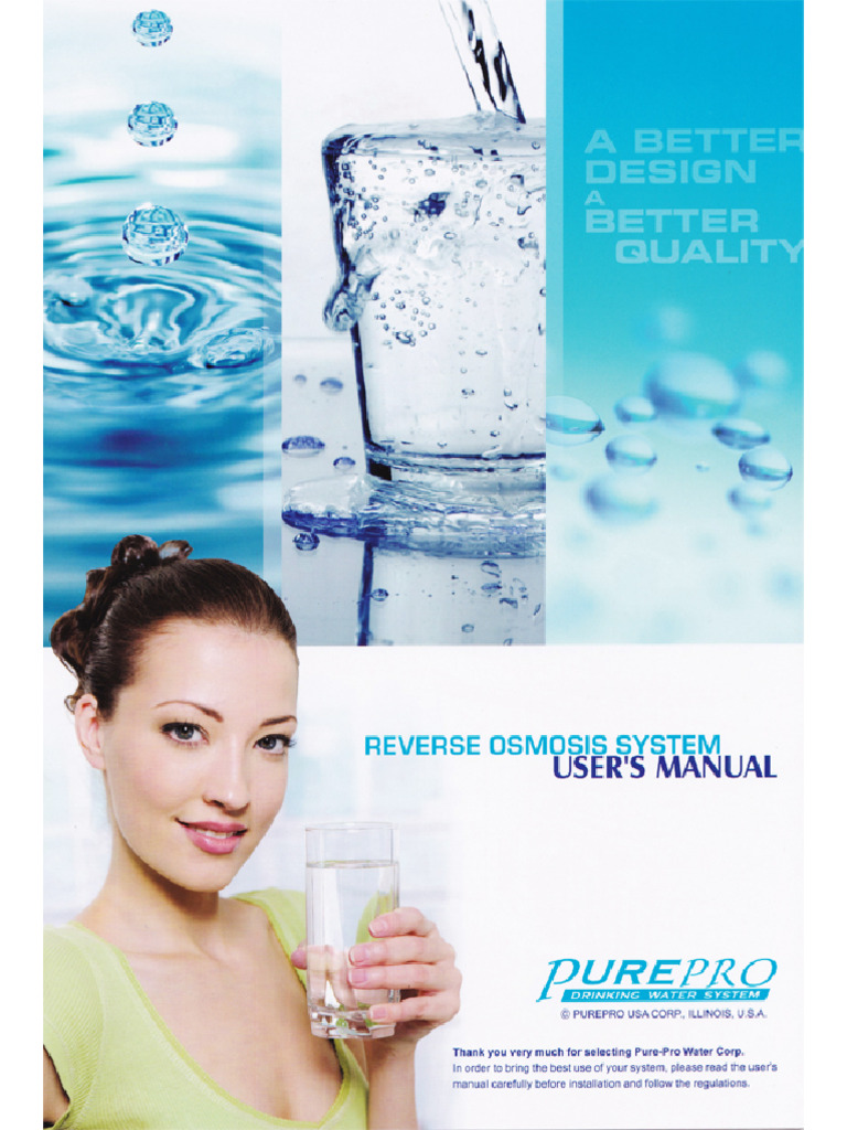 PurePro Fordított Ozmózisos Víztisztító Beszerelési Segédlet ENG | PDF