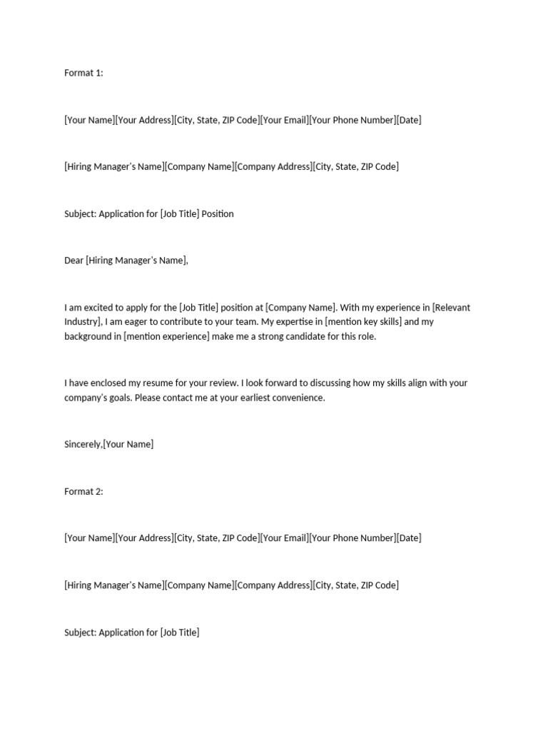 Sample Application Letter III | PDF | Résumé