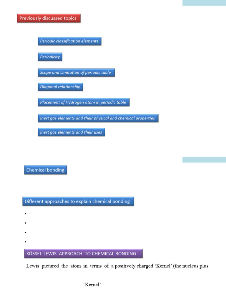 CHEM 101 Chem Bonding | PDF | Chemical Bond | Periodic Table