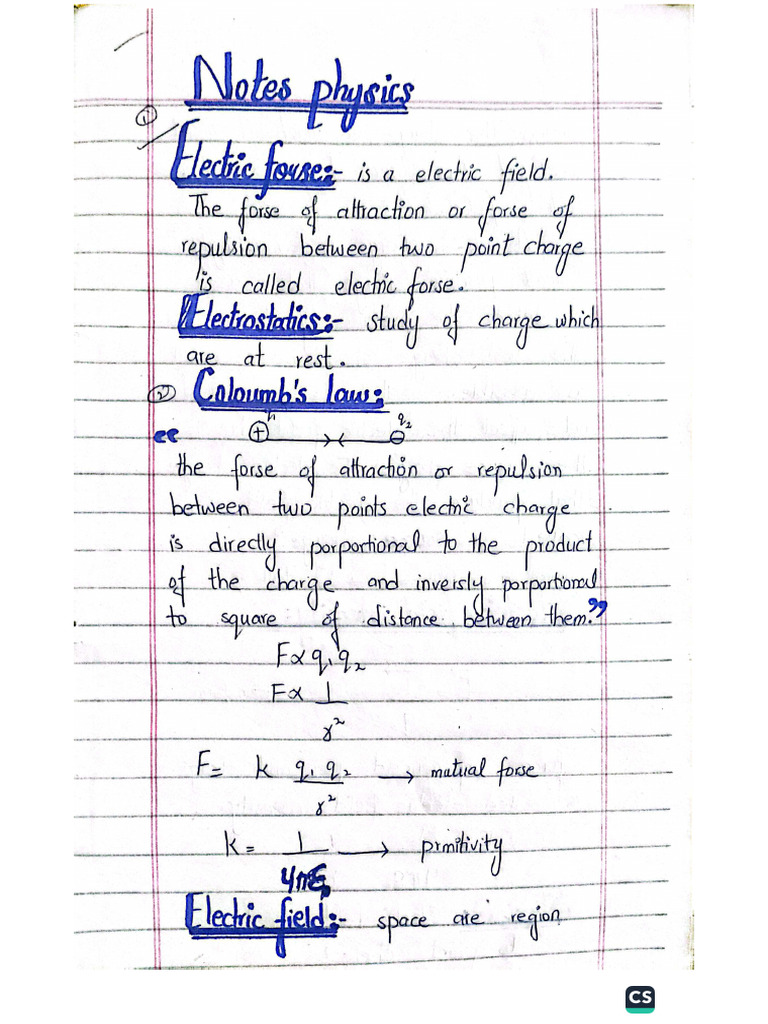 Physics Notes All Outline by Innocent | PDF