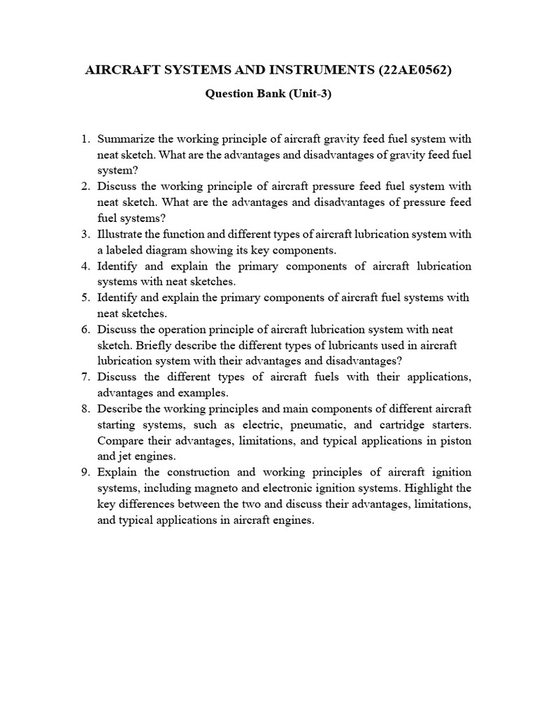 Questions Unit 3 | PDF