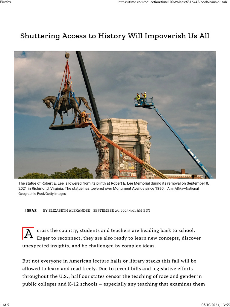 Shuttering Access To History Will Impoverish Us All - TIME | PDF